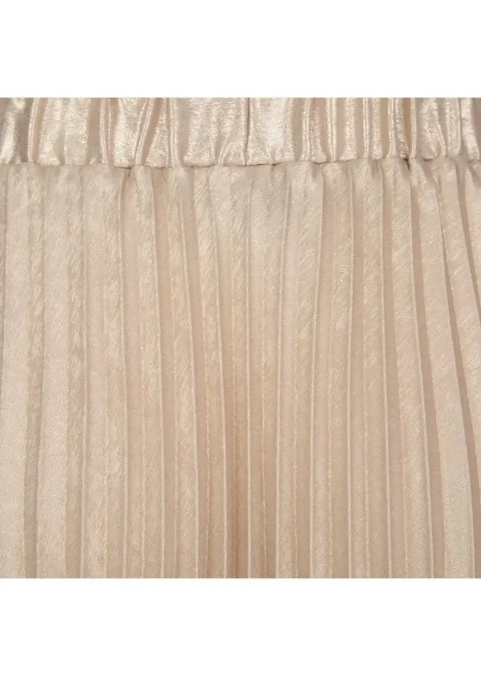 KARTIKA | GONNA MIDI PLISSETTATA BEIGE Only for today