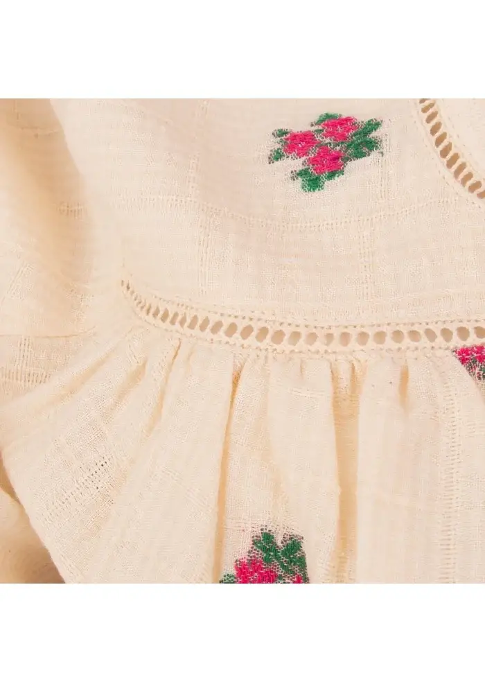 LOUIZON | CAMICIA FIORELLINI BEIGE Officina
