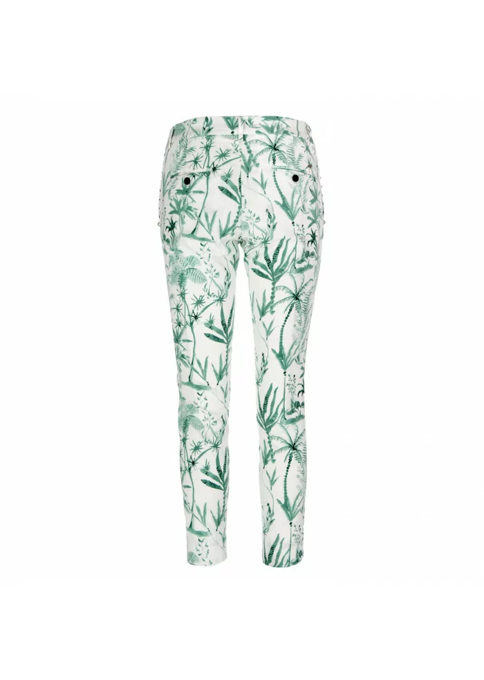 MASON'S | PANTALONI JAQUELINE CAPRI BIANCO VERDE Sconti questo mese