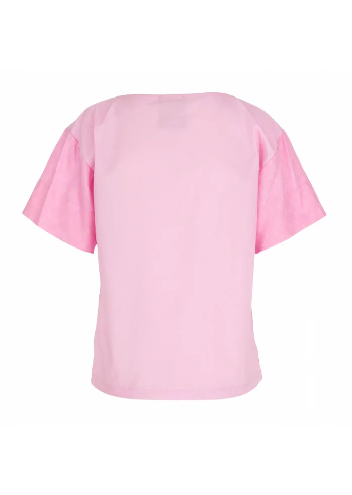 SEMICOUTURE | CAMICIA COTONE RICAMO ROSA 2025