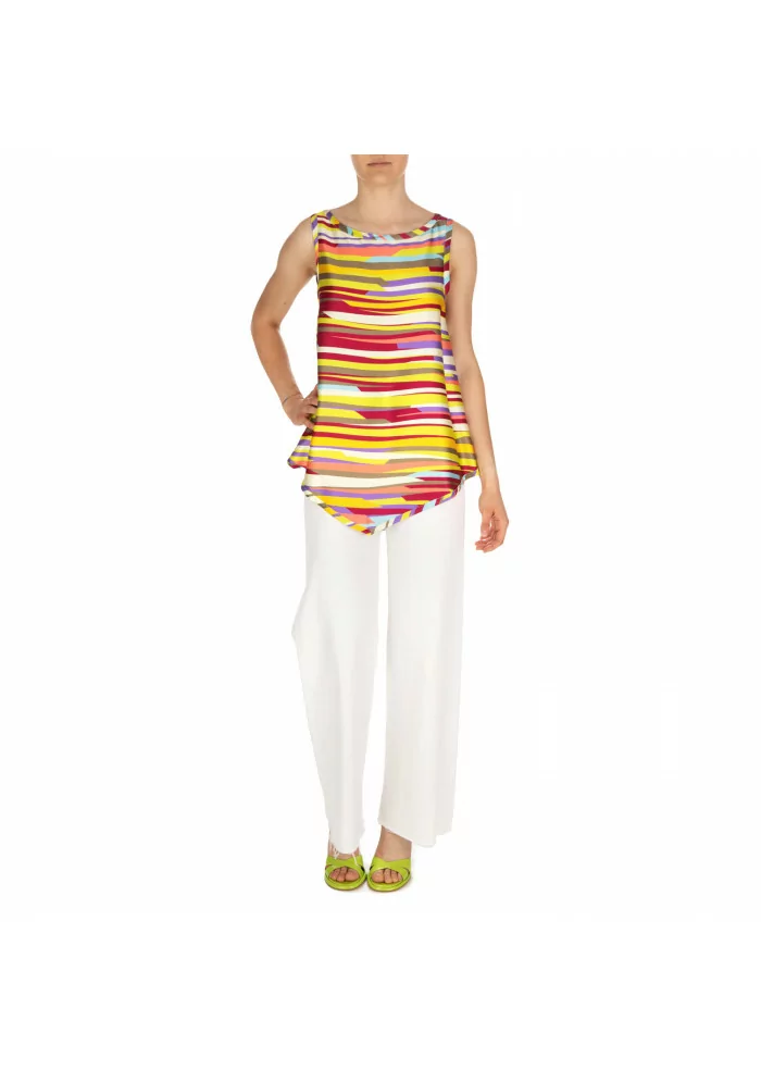 KARTIKA | JEANS PALAZZO COTONE BIANCO Italia
