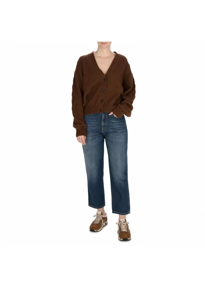 SOLOTRE | CARDIGAN LANA MARRONE Nuovo
