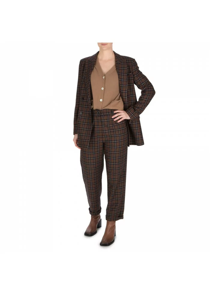 SOLOTRE | PANTALONI LANA MARRONE Qualità