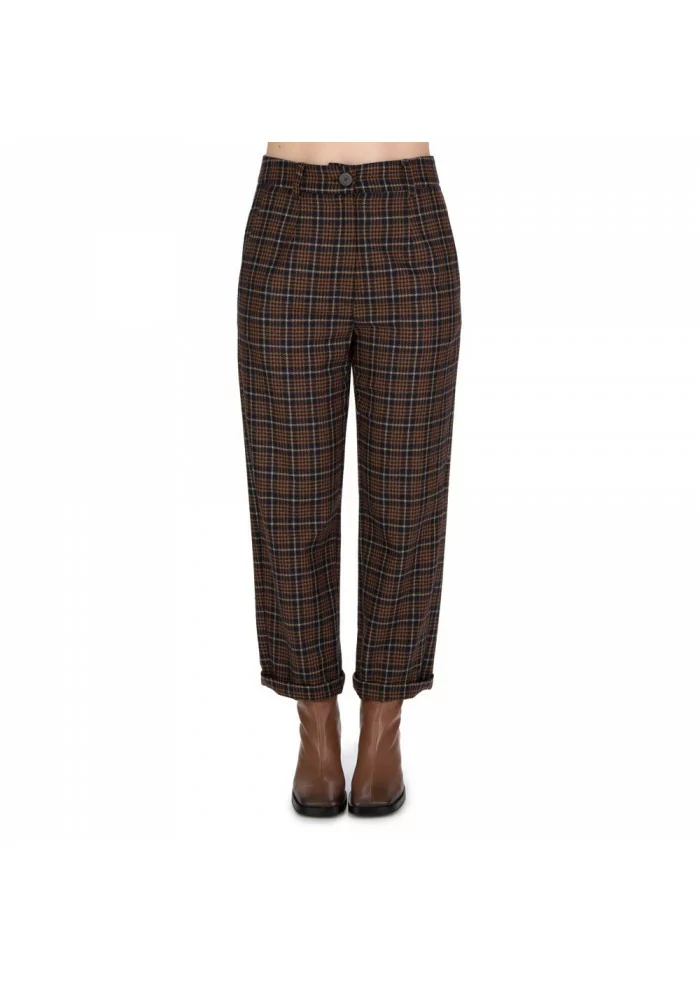 SOLOTRE | PANTALONI LANA MARRONE Qualità