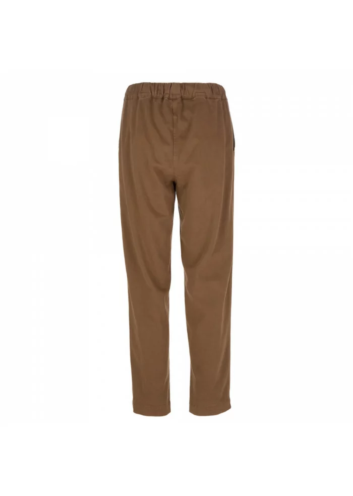 SEMICOUTURE | PANTALONI JOGGER VITA ALTA MARRONE Vendita