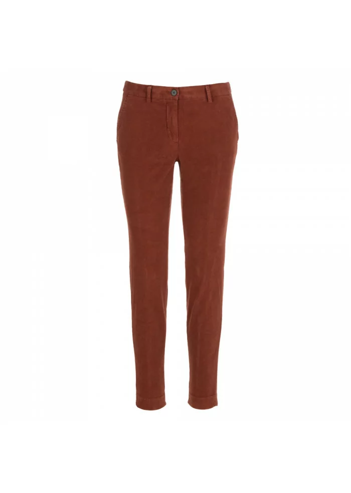 MASON'S | PANTALONI DONNA NEW YORK STRETCH TERRACOTTA Promozione