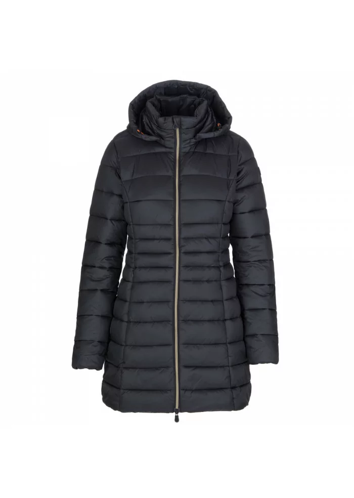SAVE THE DUCK | PIUMINO DONNA IRIS REESE GRIGIO SCURO Pezzi Unici