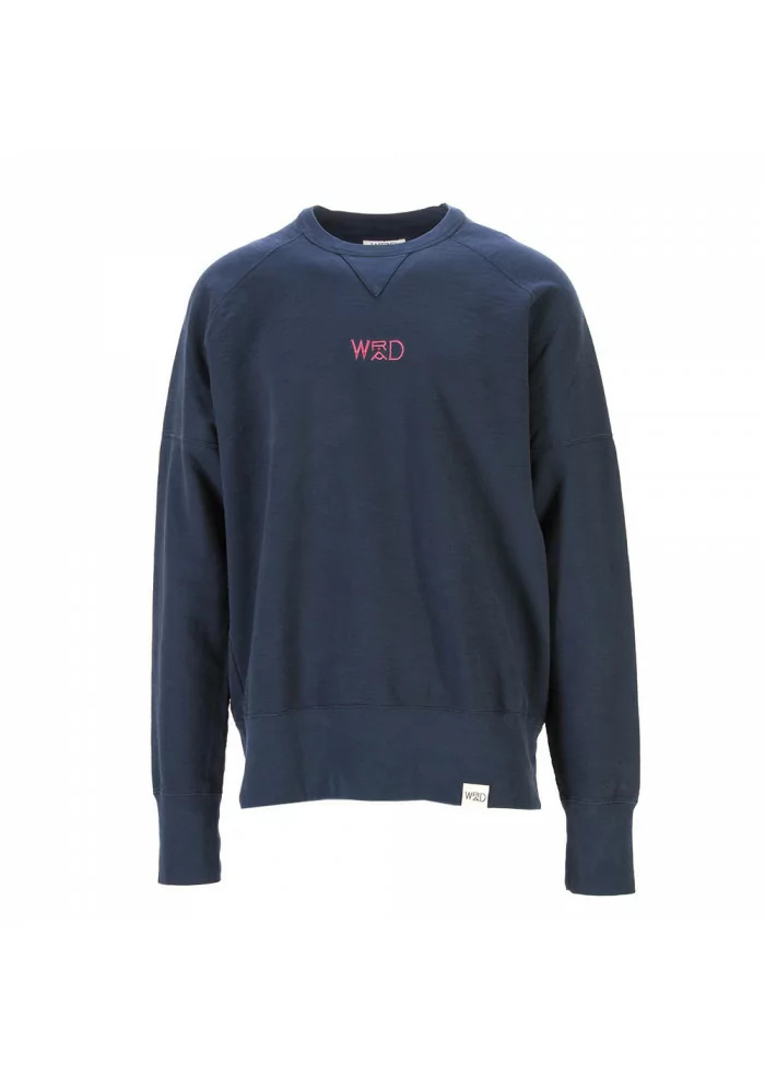 ABBIGLIAMENTO UNISEX FELPA 100% COTONE ORGANICO NAVY BLU WRAD Sconto