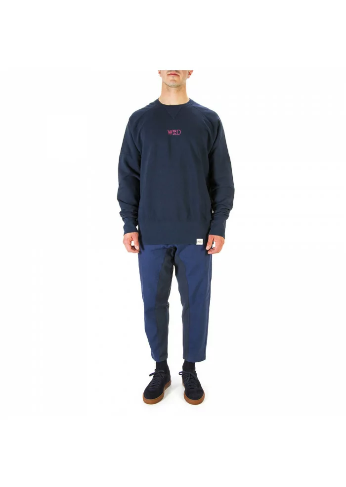 ABBIGLIAMENTO UNISEX FELPA 100% COTONE ORGANICO NAVY BLU WRAD Sconto