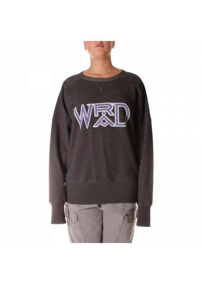 ABBIGLIAMENTO UNISEX FELPA COTONE ORGANICO LOGO GRIGIO WRAD Outlet