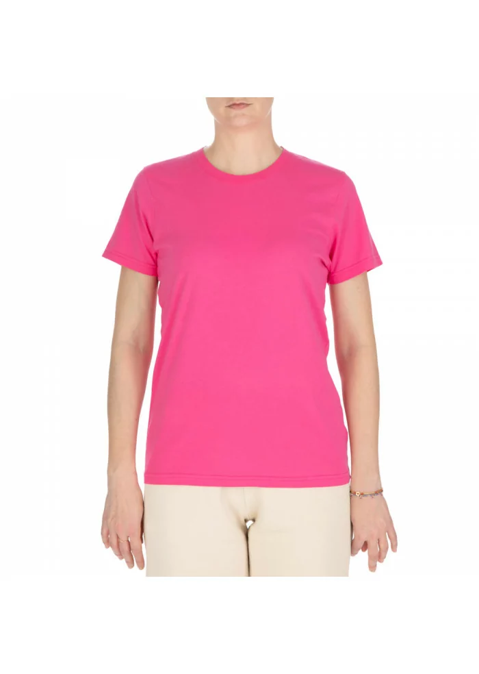 COLORFUL STANDARD | T-SHIRT COTONE FUCSIA Vendita Calda