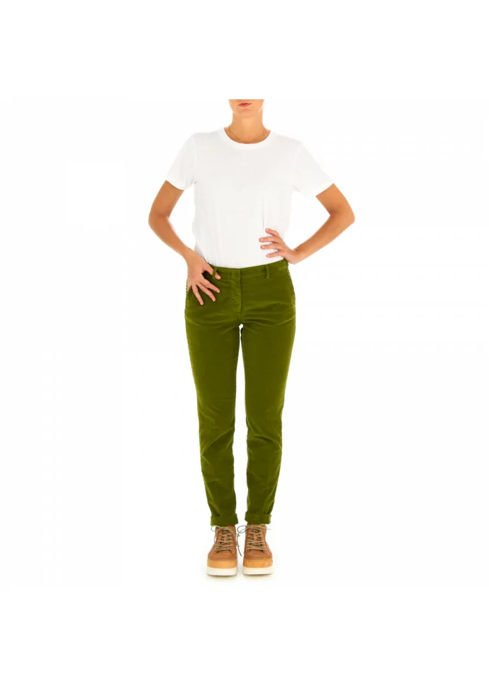 MASON'S | PANTALONI DONNA "NEW YORK" VERDE Saldi Di Fabbrica