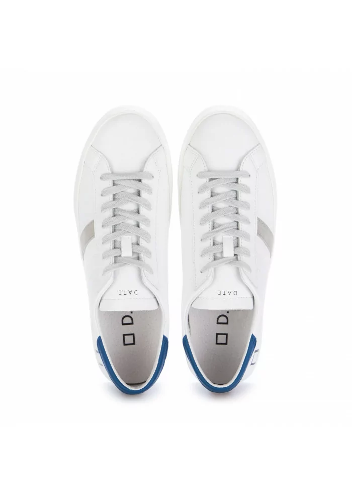 D.A.T.E. | SNEAKERS BASSE IN PELLE HILL CALF BIANCO BLU Comprare a buon mercato