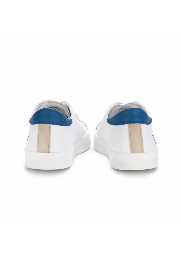 D.A.T.E. | SNEAKERS BASSE IN PELLE HILL CALF BIANCO BLU Comprare a buon mercato