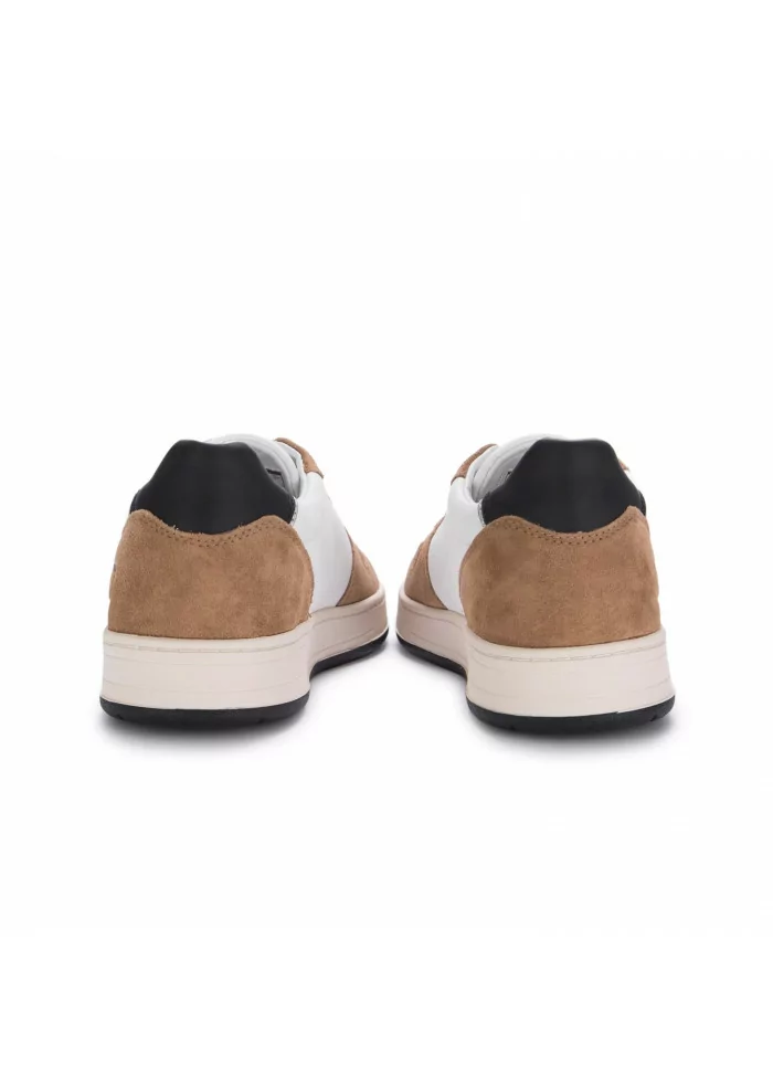 D.A.T.E. | SNEAKERS COURT IN PELLE MARRONE BIANCO Grande vendita