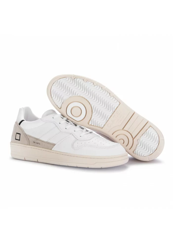 D.A.T.E. | SNEAKERS COURT 2.0 VINTAGE BIANCO BEIGE Flash Sale