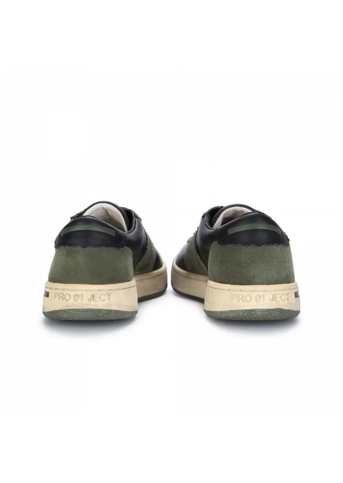 PRO 01 JECT | SCARPE SNEAKERS PELLE SCAMOSCIATA VERDE Offerta Anniversario