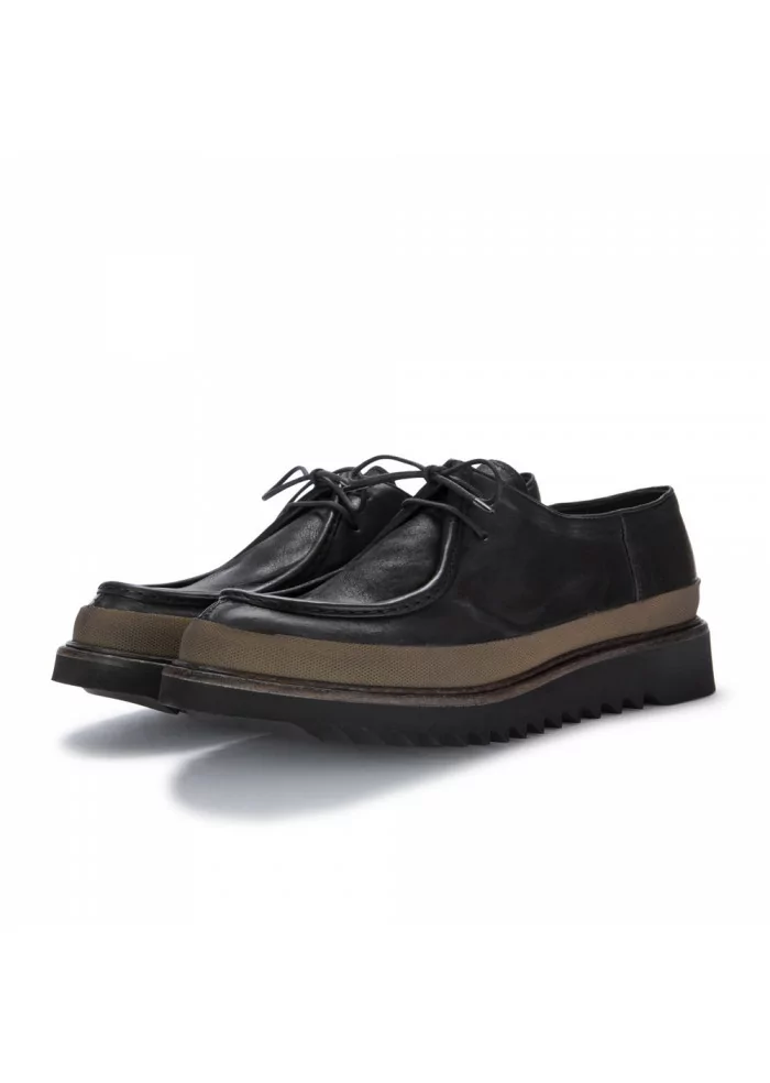 PAWELK'S | SCARPE ALLACCIATE BANDA IN PELLE NERO Offerte esclusive