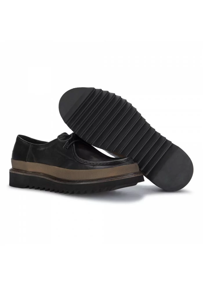 PAWELK'S | SCARPE ALLACCIATE BANDA IN PELLE NERO Offerte esclusive