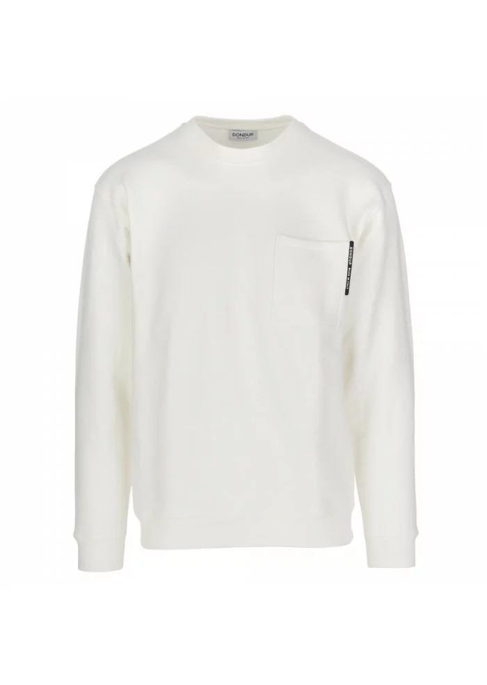 DONDUP | FELPA CON TASCHINO SUL PETTO BIANCO Bestseller