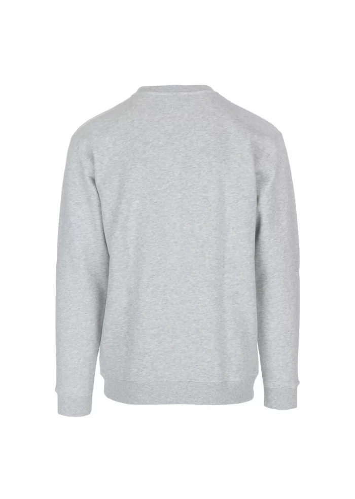 DONDUP | FELPA GIROCOLLO CON POLSINI ELASTICIZZATI GRIGIO Liquidazione