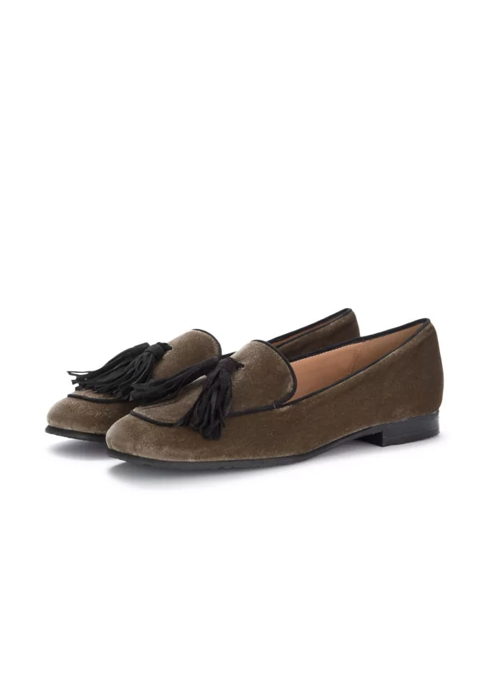 IL BORGO FIRENZE | SCARPE BASSE VELLUTO NAPPE MARRONE Super Saving Price