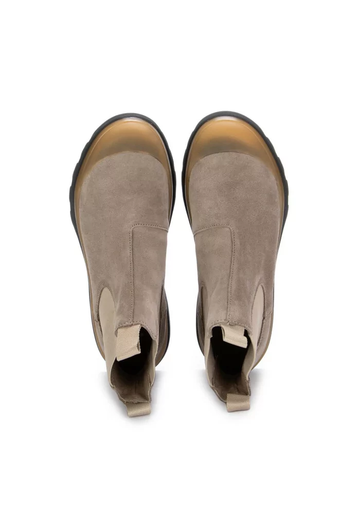 PANCHIC | STIVALETTI CHELSEA CAMOSCIO GRIGIO TORTORA Rilascio limitato