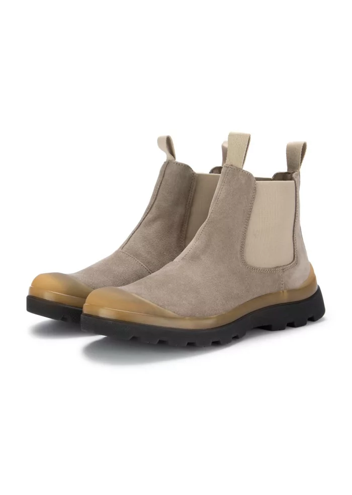 PANCHIC | STIVALETTI CHELSEA CAMOSCIO GRIGIO TORTORA Rilascio limitato