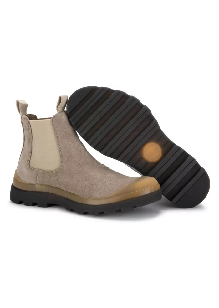PANCHIC | STIVALETTI CHELSEA CAMOSCIO GRIGIO TORTORA Rilascio limitato