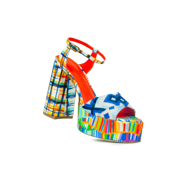 Prosperine Sandalo da Donna con Plateu Multicolor Saldi Di Fabbrica