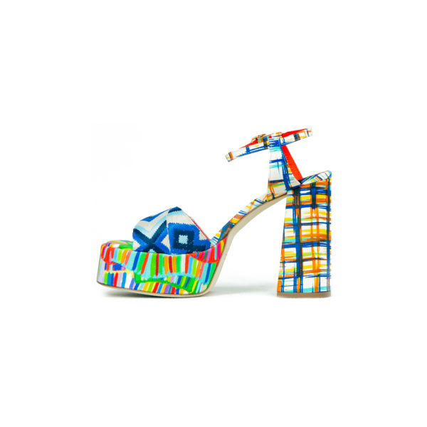 Prosperine Sandalo da Donna con Plateu Multicolor Saldi Di Fabbrica