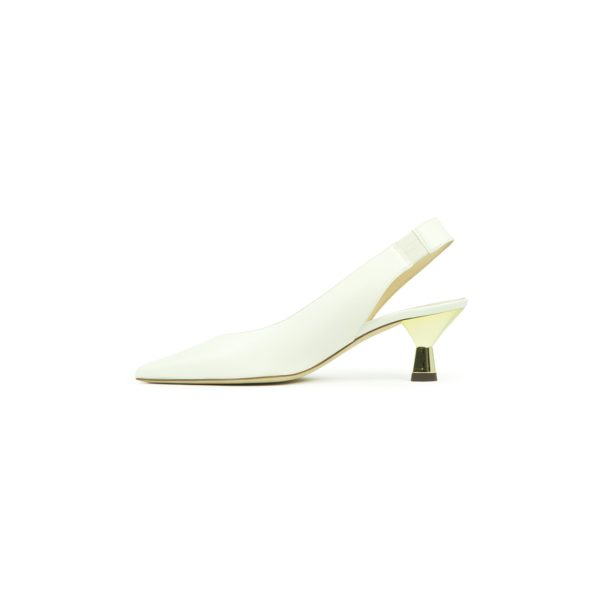 Prosperine Sandalo da Donna in Nappa con Tacco Laccato Oro 2025