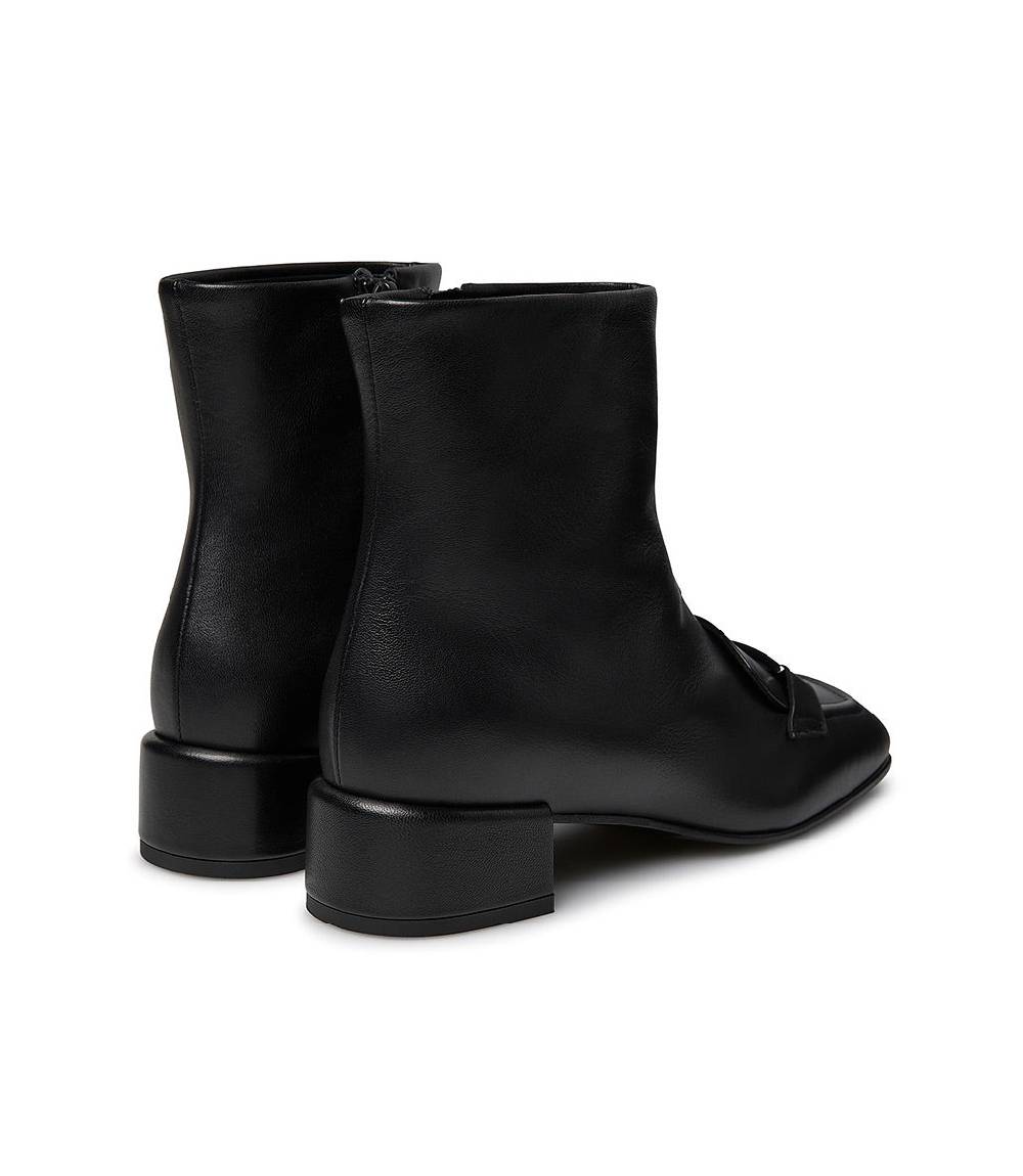 Loriblu Stivaletto nappa nero con placca Logo metal Discount Store per i nuovi prodotti