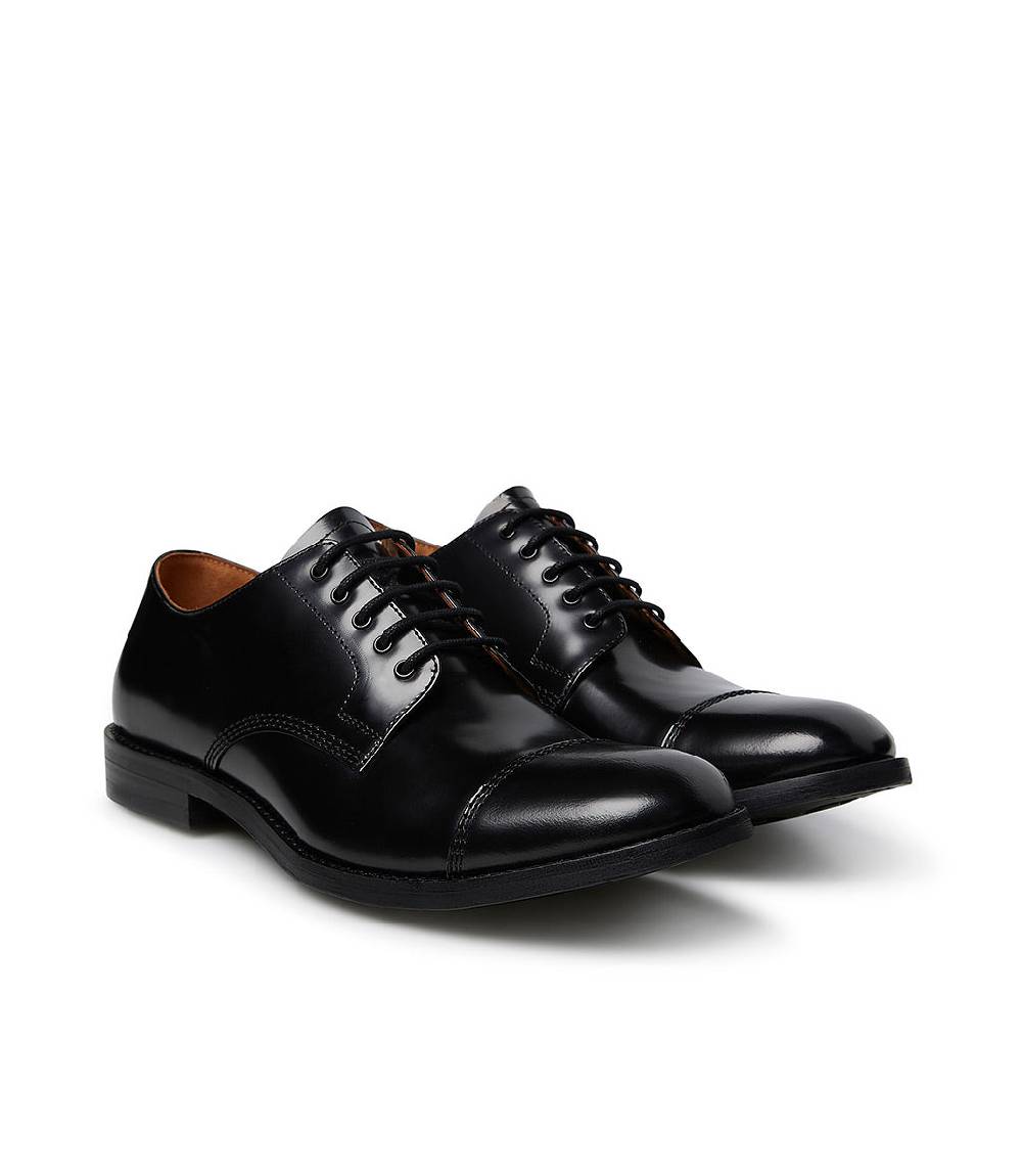 Loriblu Oxford in vitello spazzolato nero Nuova