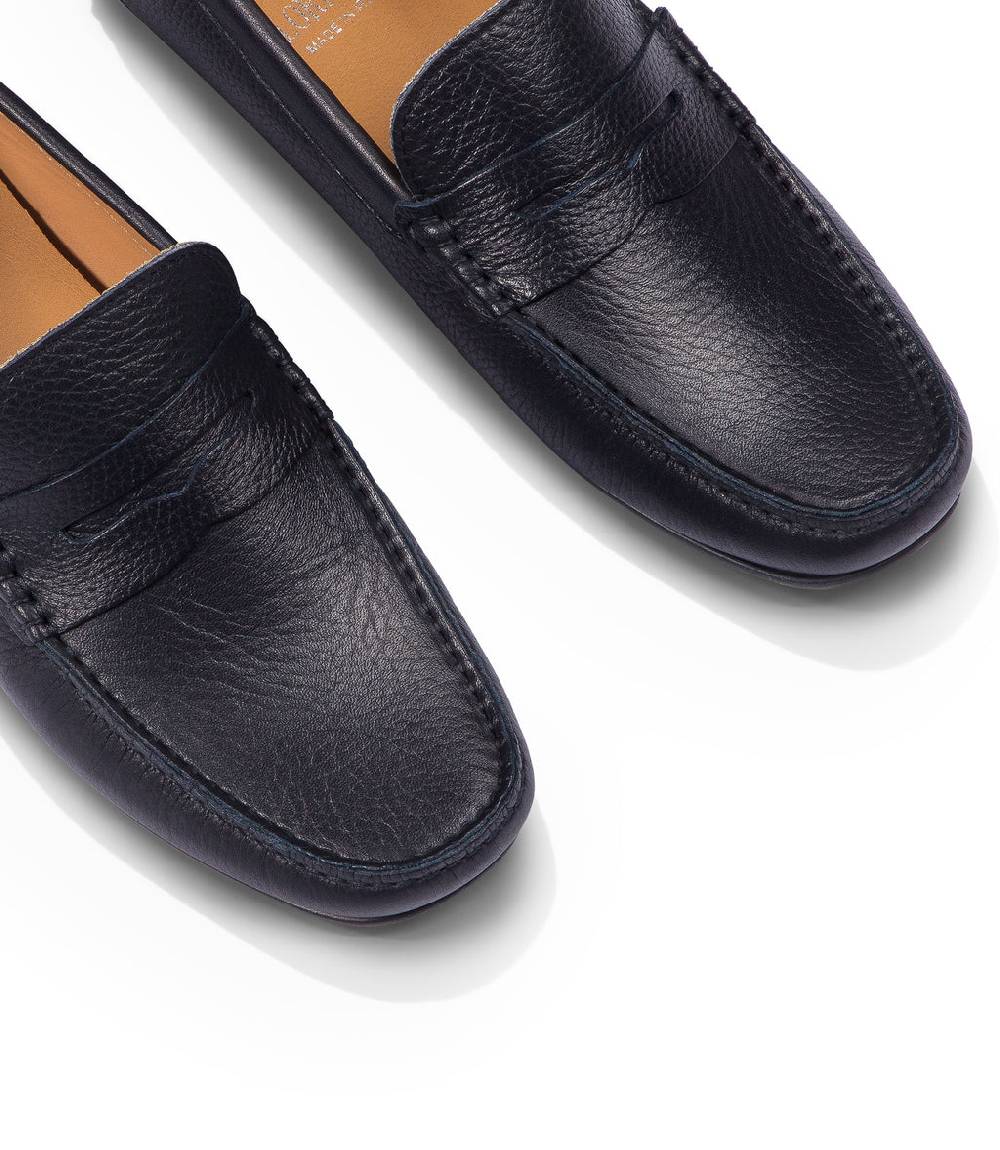 Loriblu Mocassini in pelle blu Offerte esclusive