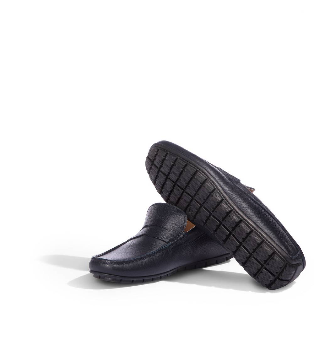 Loriblu Mocassini in pelle blu Offerte esclusive