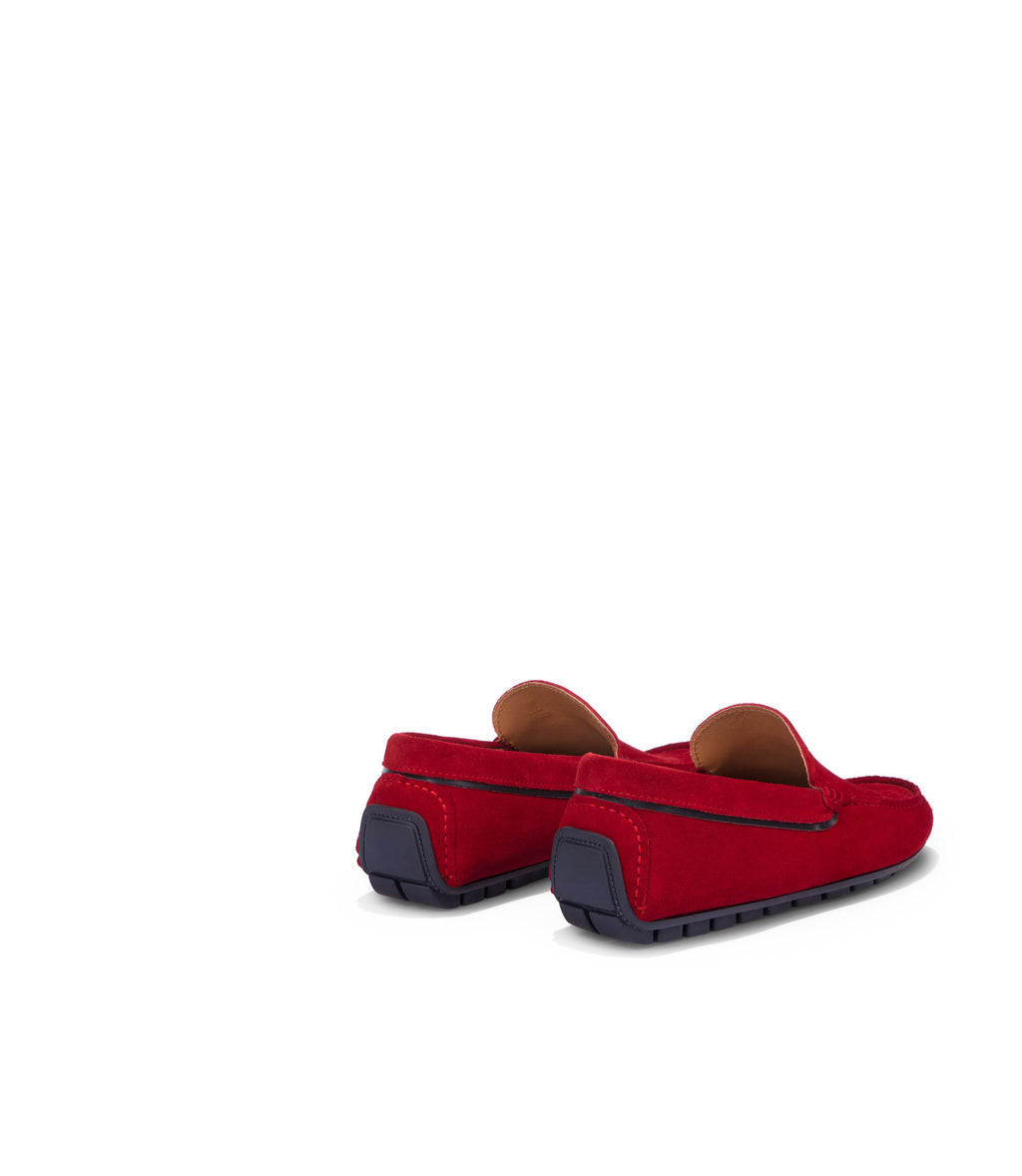 Loriblu Mocassini in camoscio rosso Grandi sconti