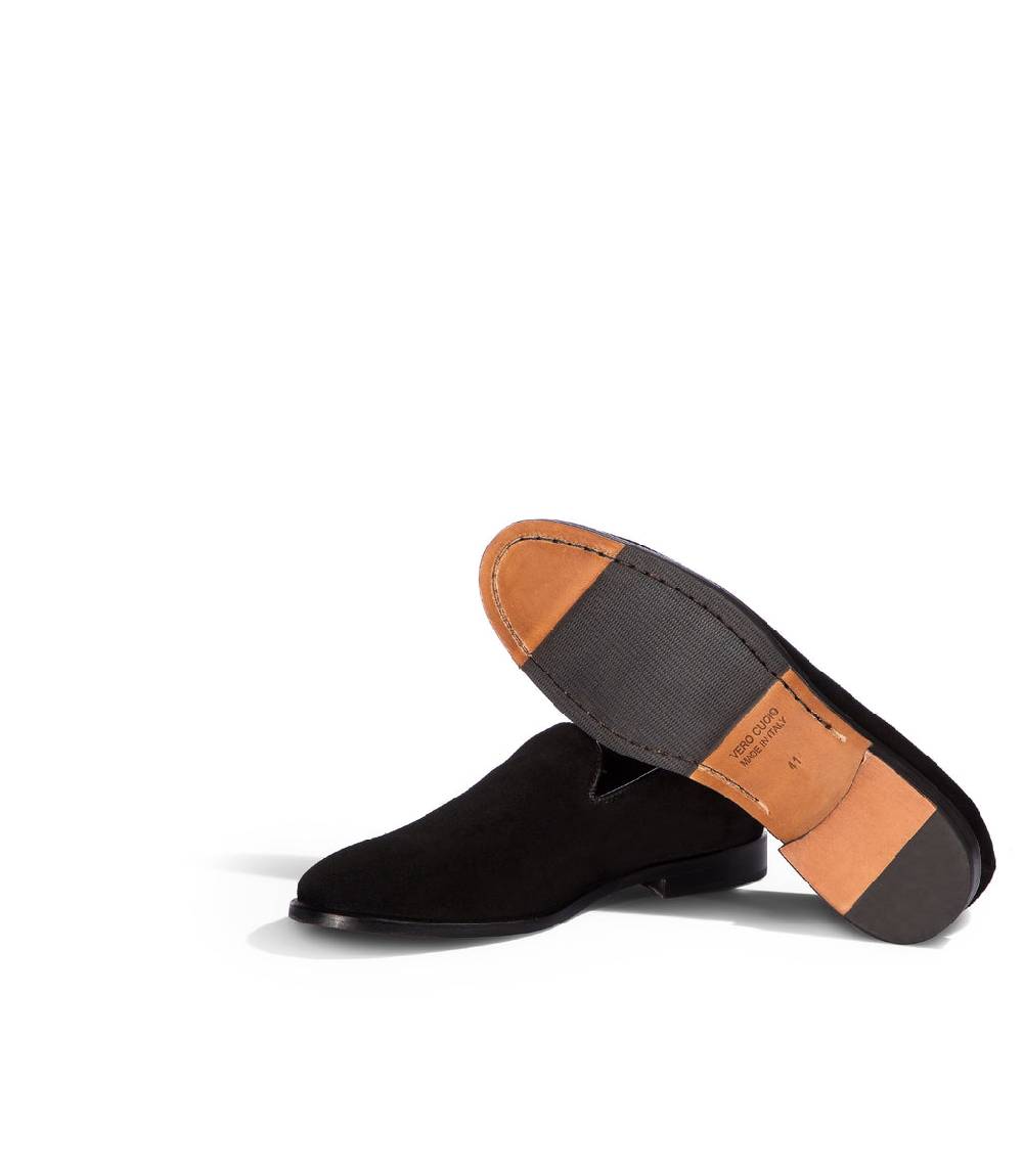Loriblu Mocassini in camoscio nero Nuovi prodotti