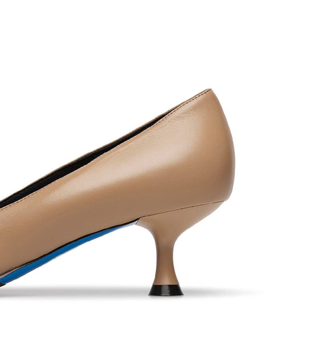 Loriblu Décolleté nappa crusca con cristalli Ultimo giorno