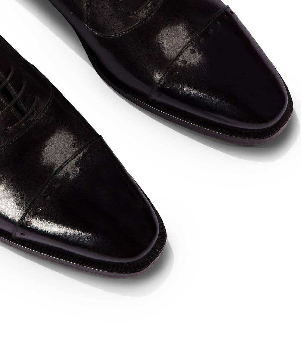 Loriblu Oxford in pelle nera brogue Super Saving Price