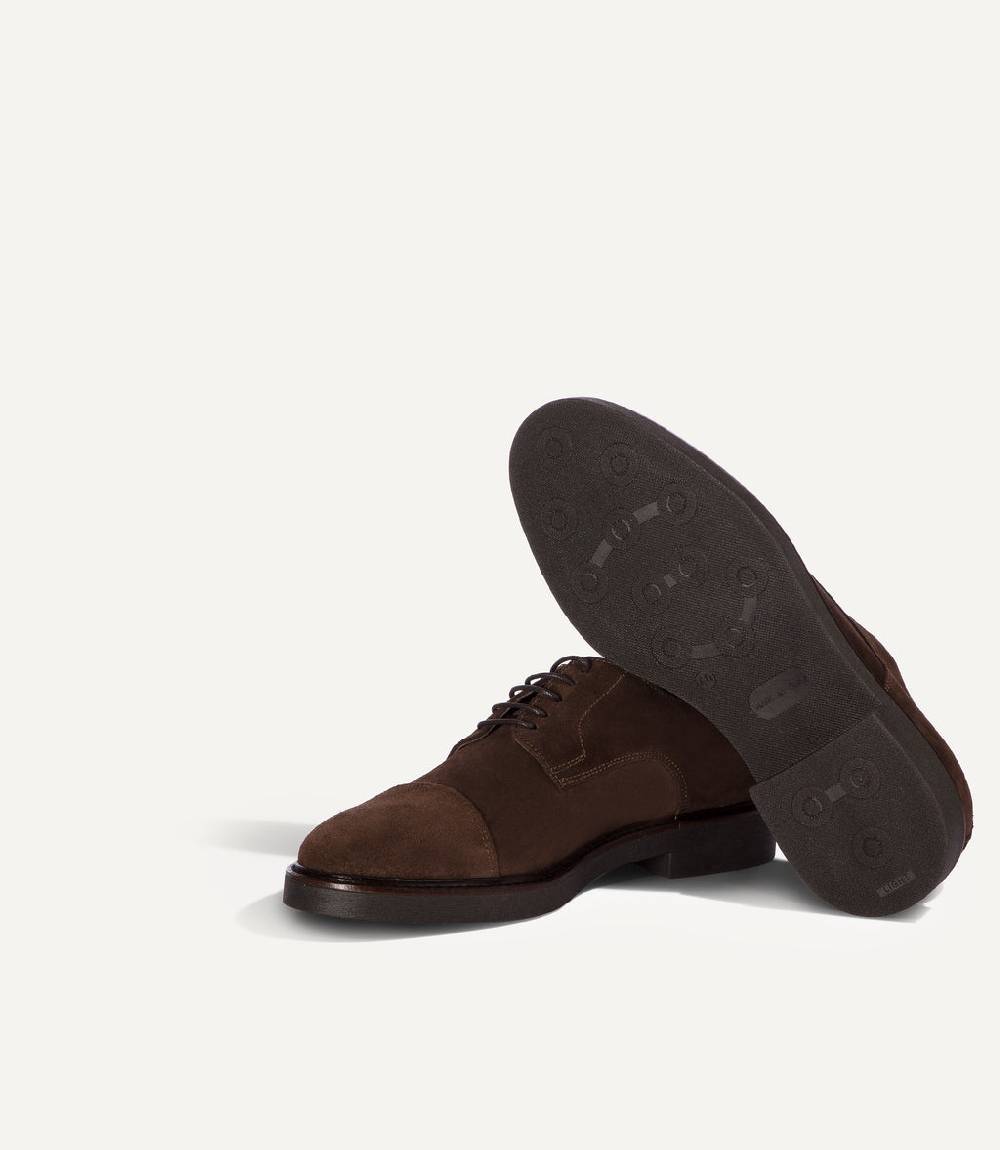 Loriblu Derby in camoscio marrone Latest stili