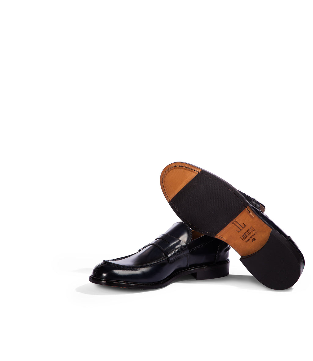 Loriblu Mocassini in pelle blu scuro Fino al 60% di sconto