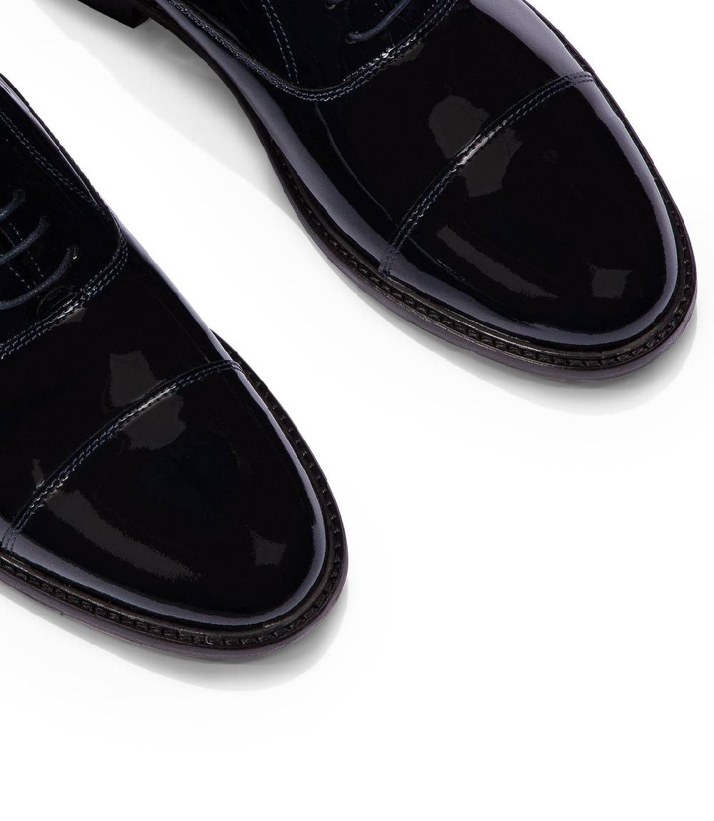 Loriblu Stringate oxford in vernice blu Only for today