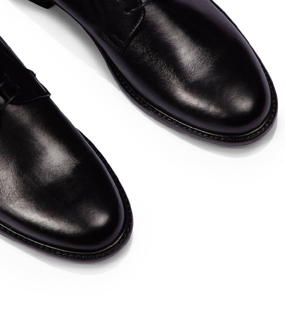 Loriblu Stringate derby in pelle nera Offerta speciale della fabbrica