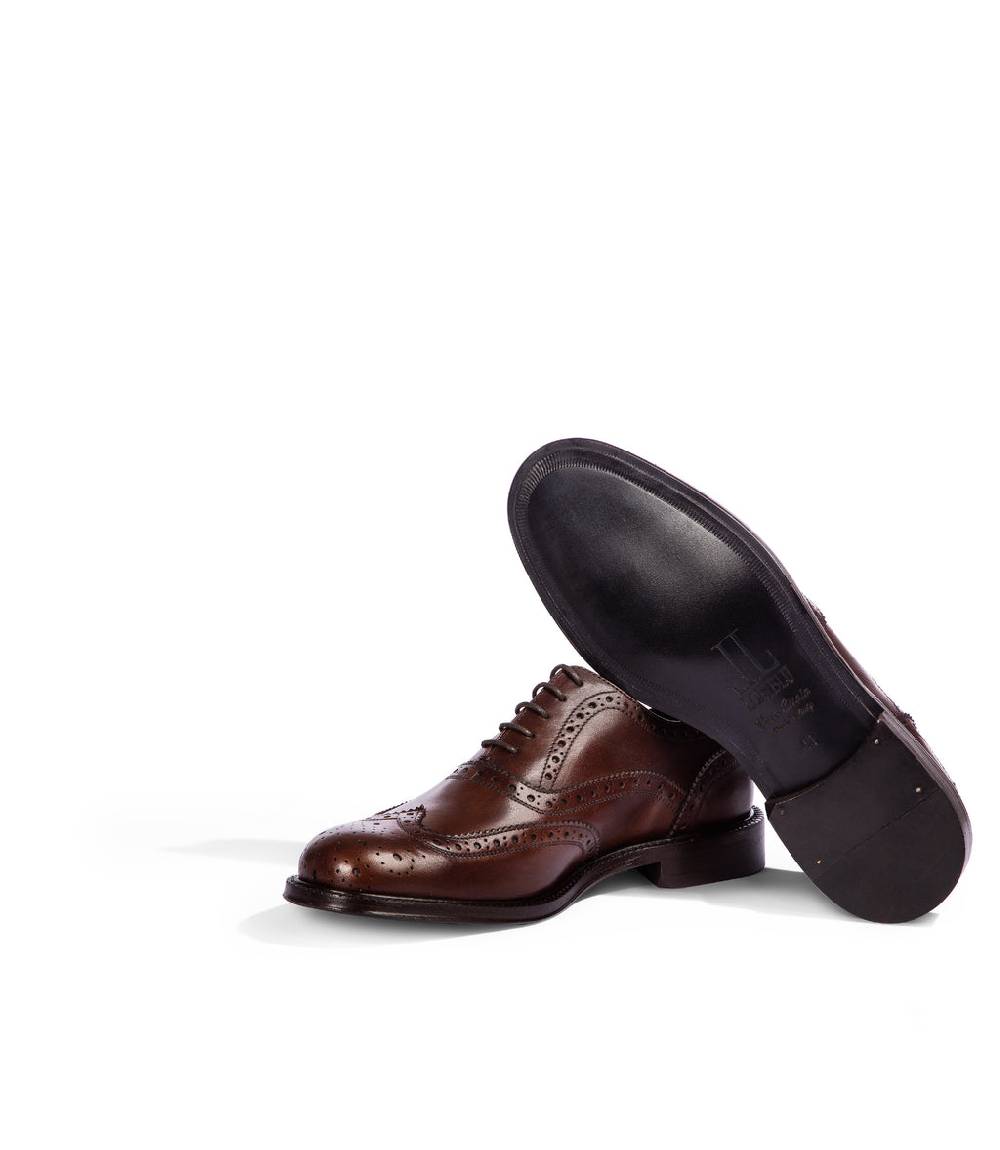 Loriblu Stringate oxford in pelle brogue marrone Fino al 55% di sconto