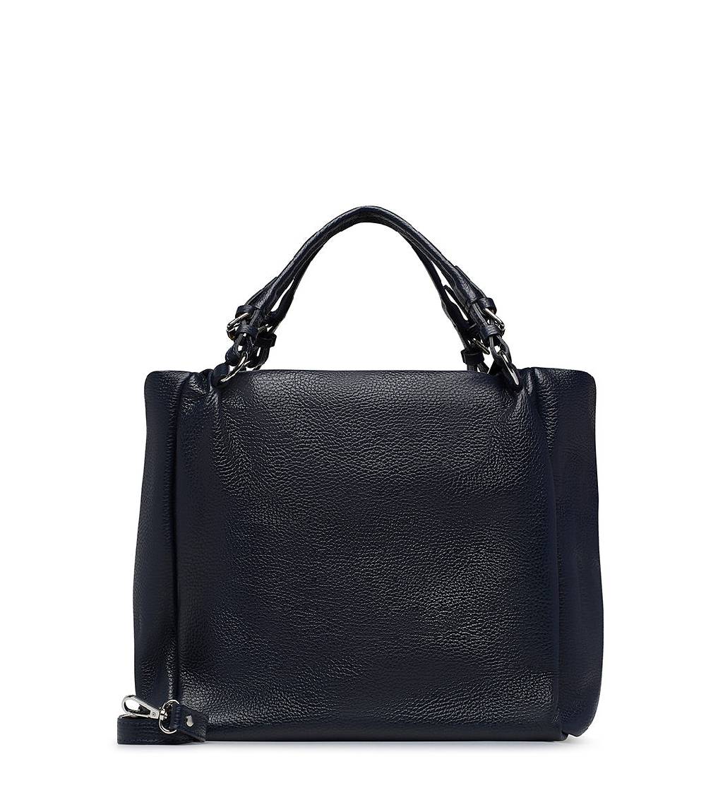 Loriblu Borsa in pelle martellata blu Esporta salva