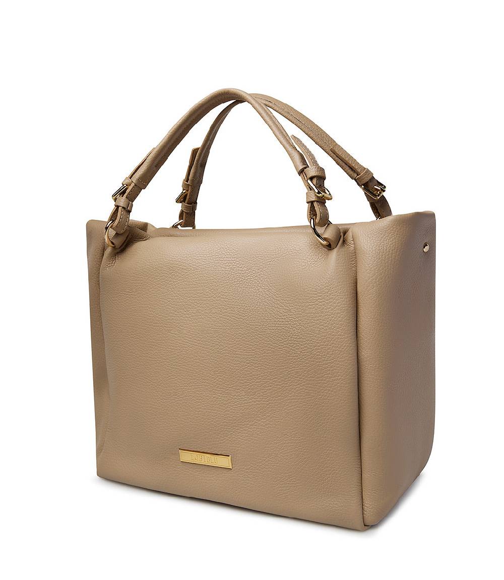 Loriblu Borsa beige in pelle martellata In vendita