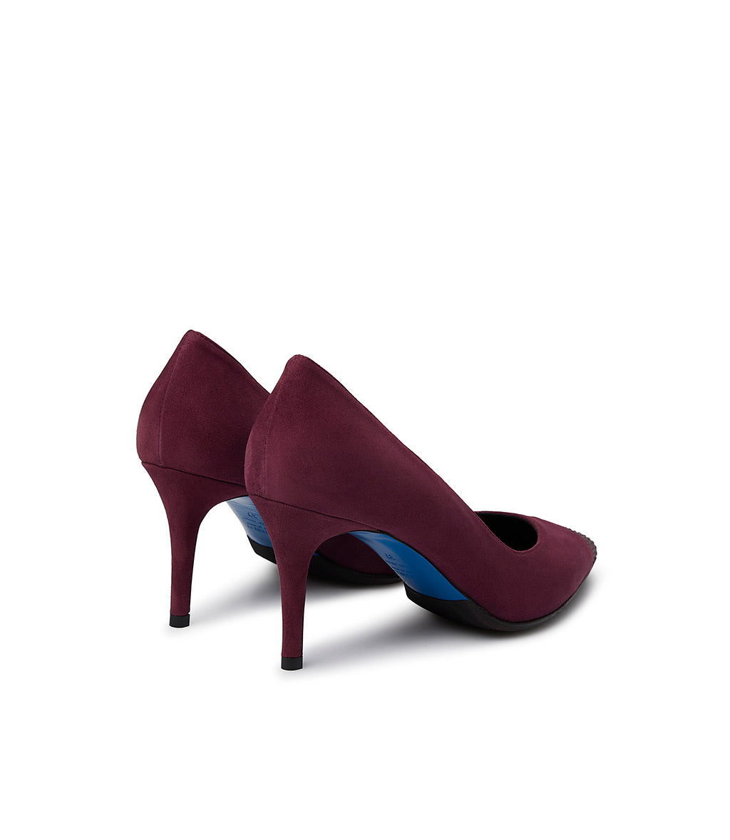 Loriblu Décolleté in camoscio borgogna con cristalli 50% di sconto per tempo limitato