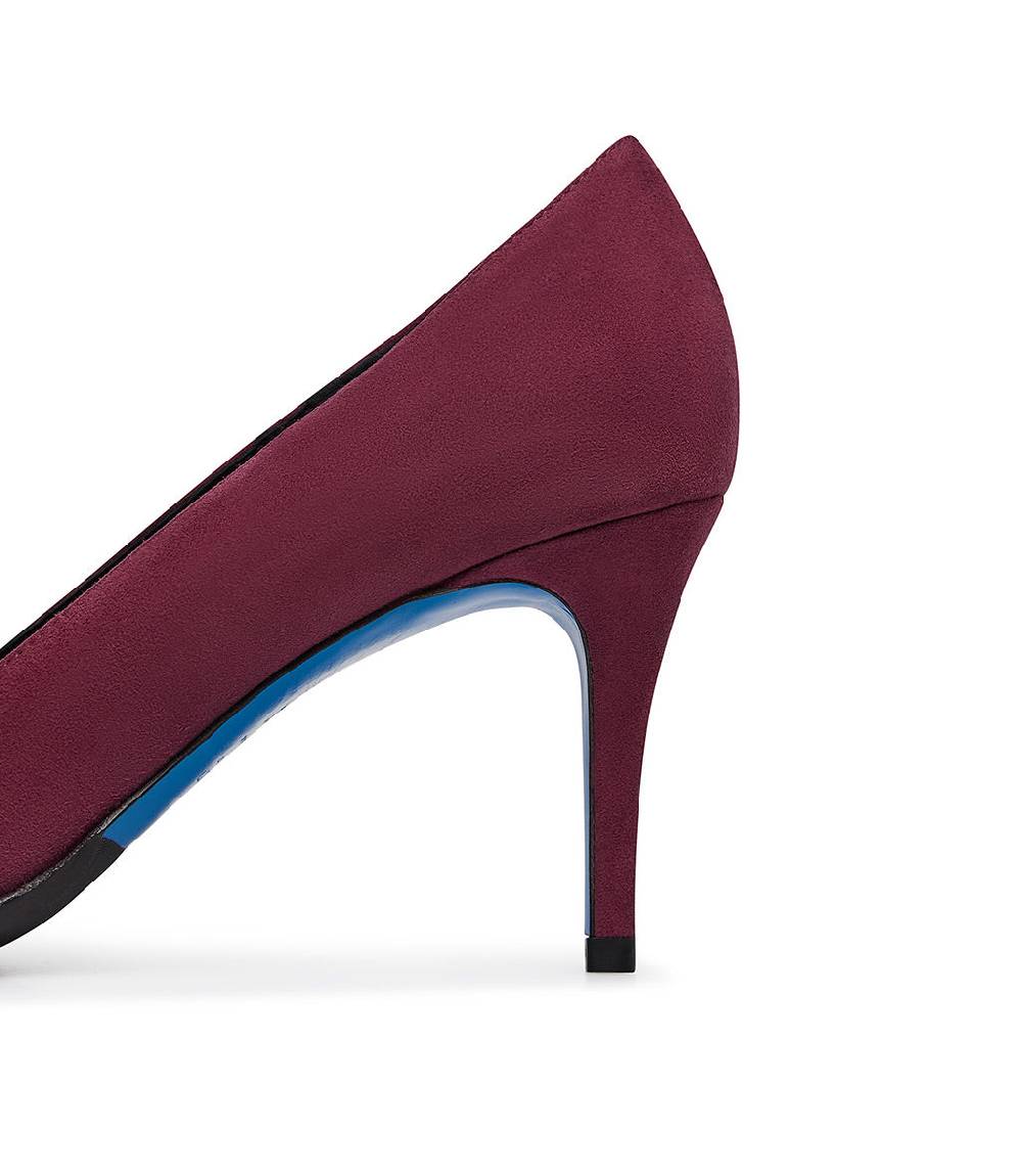 Loriblu Décolleté in camoscio borgogna con cristalli 50% di sconto per tempo limitato