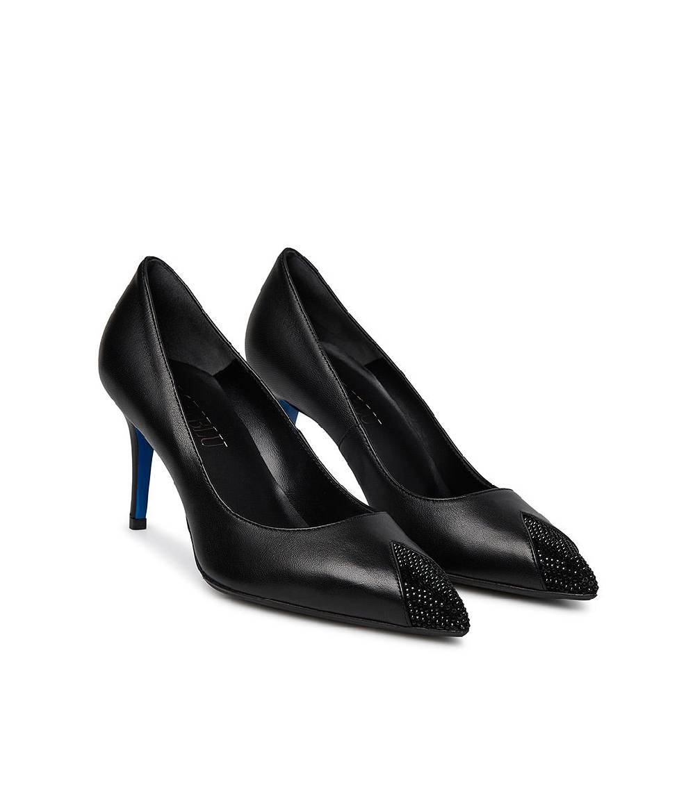 Loriblu Décolleté in nappa nera con cristalli Sconti questo mese